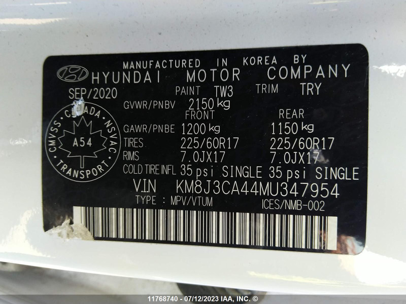 2021 Hyundai Tucson с пробегом 125 704 км