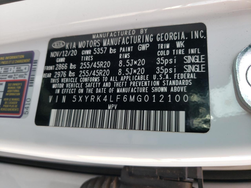 2020 Kia Sorento с пробегом 37 542 км